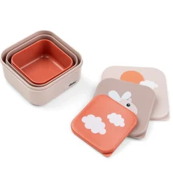 Done By Deer Snackbox Set (3St) Happy Clouds Powder