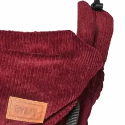 Draagzak Click Carrier Ribbed Velvet Berry Red Bykay
