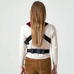 Draagzak Click Carrier Ribbed Velvet Berry Red Bykay