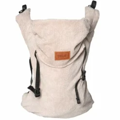 Draagzak Click Carrier Ribbed Velvet Almond Sand Bykay