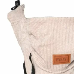 Draagzak Click Carrier Ribbed Velvet Almond Sand Bykay