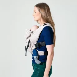 Draagzak Click Carrier Ribbed Velvet Almond Sand Bykay