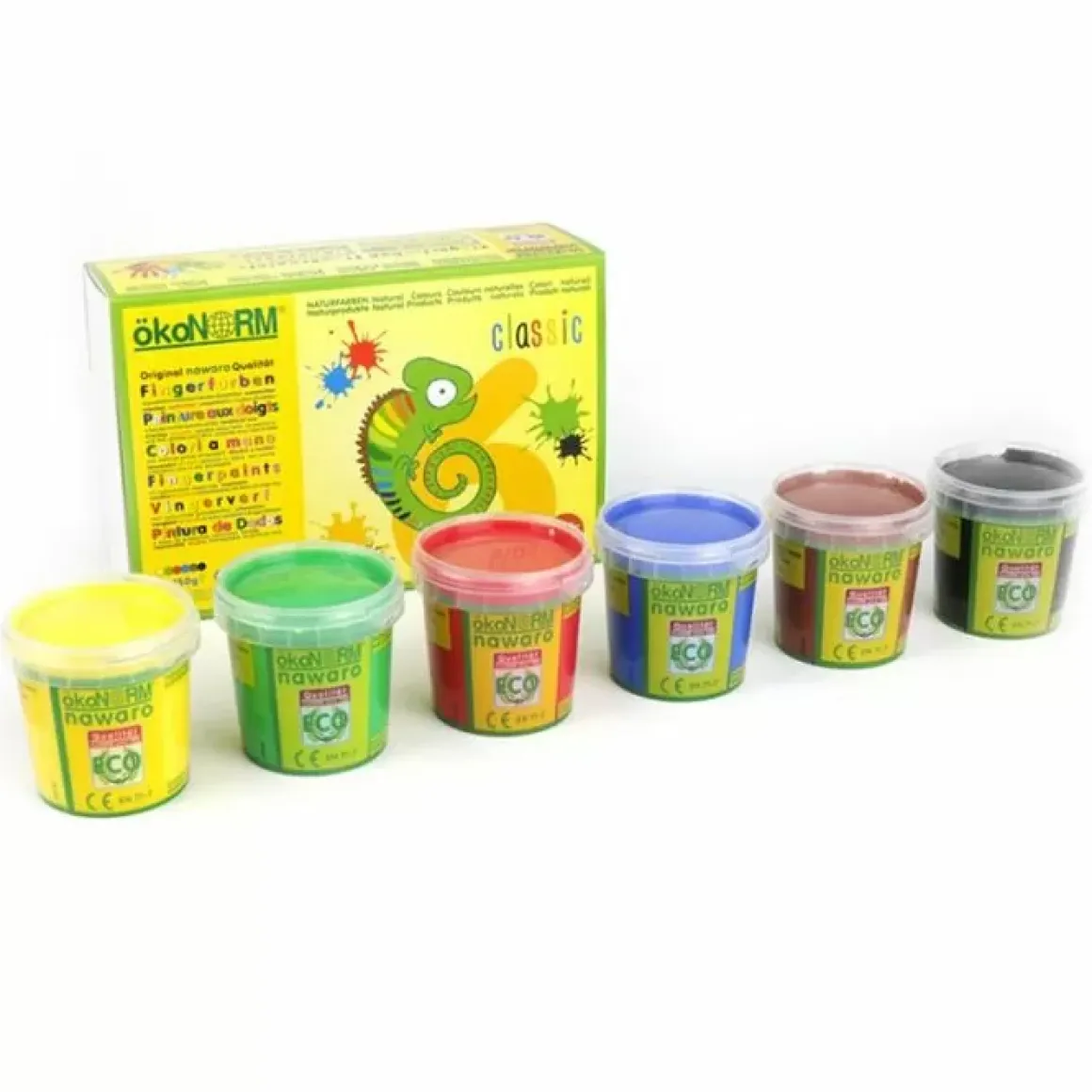 Ecologische Vingerverf Classic (6St) Okonorm