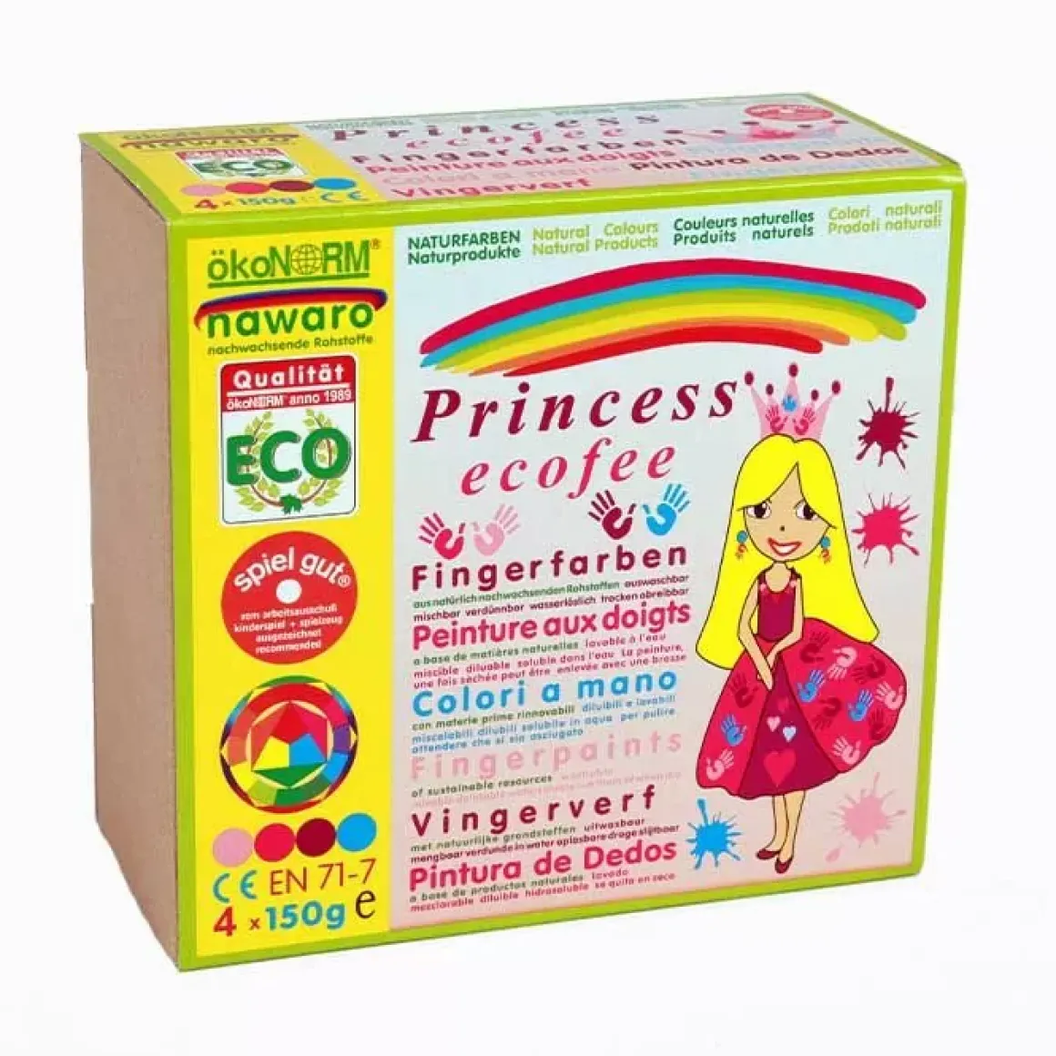 Ecologische Vingerverf Ecofee (4St) Okonorm