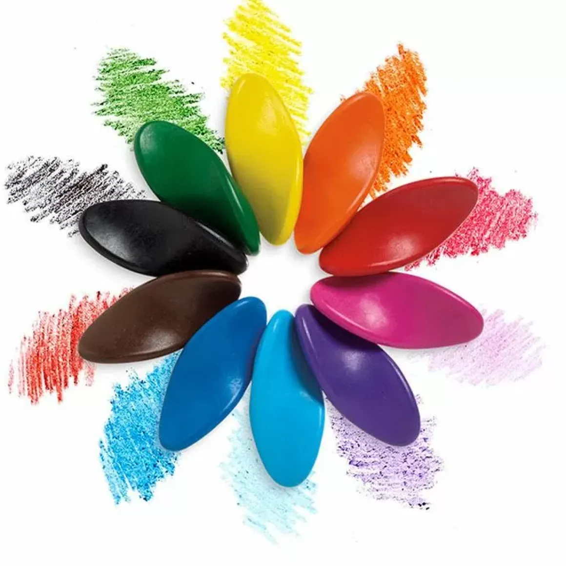 Ergonomische Waskrijtjes Left-Right (10St) Ooly