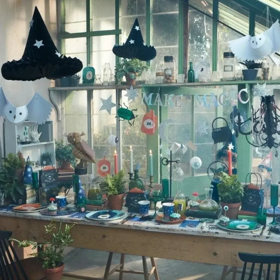 Feesthoedjes En Staf Tovenaar Making Magic (6St) Meri Meri