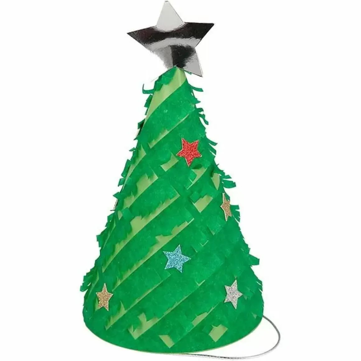 Feesthoedjes Fringed Christmas Trees (6St) Meri Meri