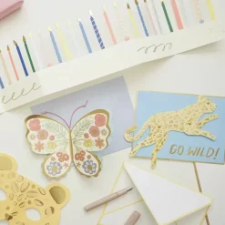 Feesthoedjes Safari Animal Print (8St) Meri Meri