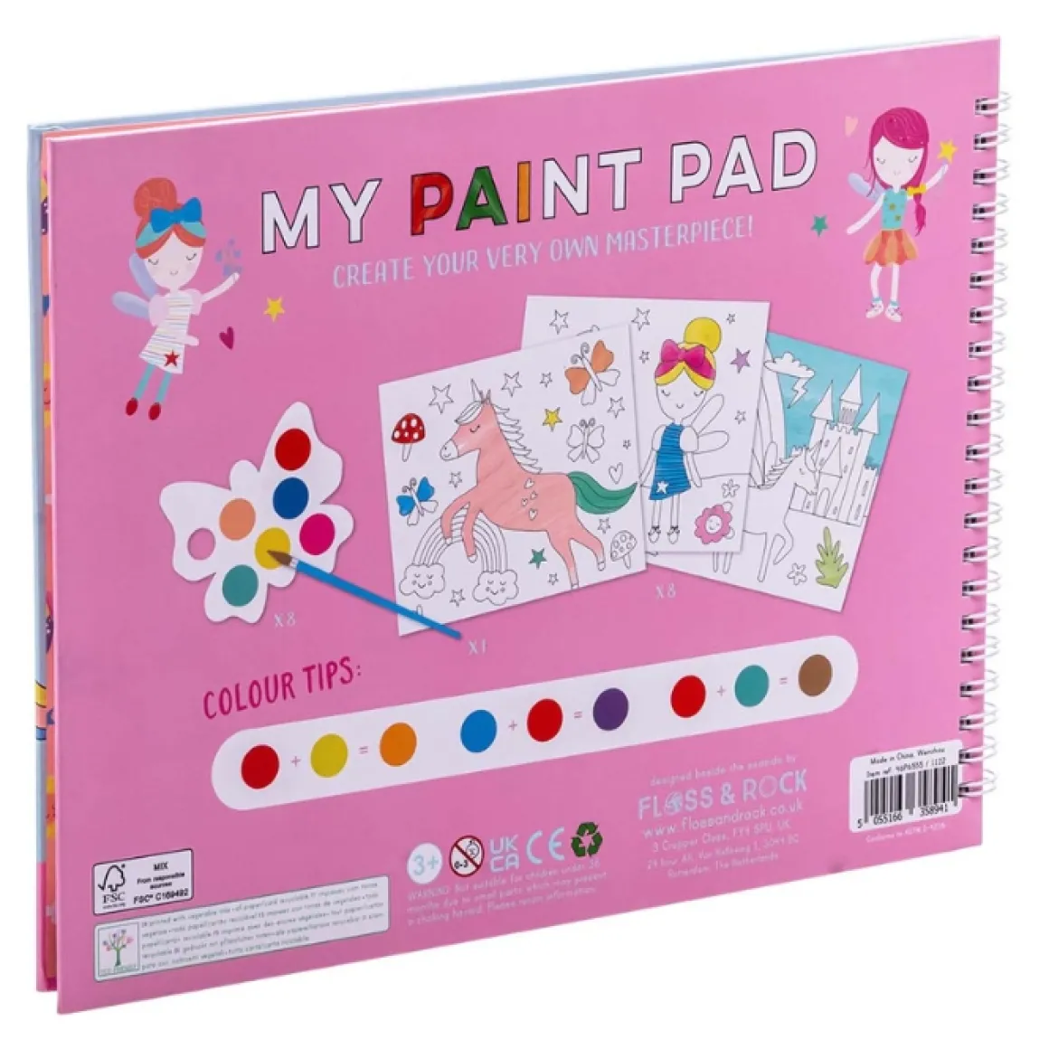 Floss & Rock My Painting Pad Rainbow Fairy