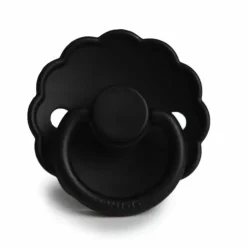 Frigg Fopspeen Natuurrubber Daisy Jet Black