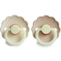 Frigg Fopspenen Latex Daisy Glow Croissant/Cream