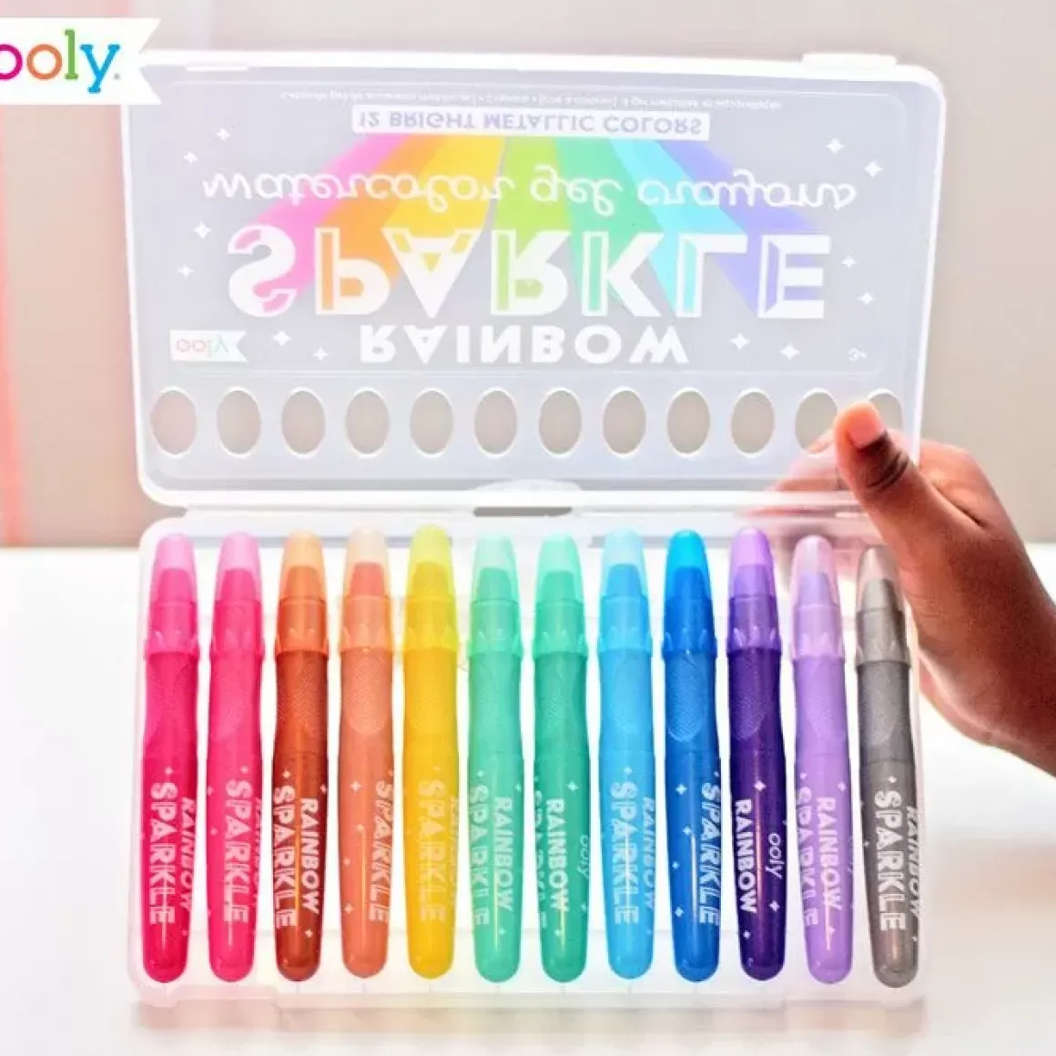 Gelkrijtjes Rainbow Sparkle (12St) Ooly