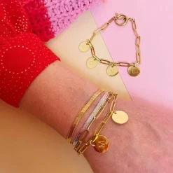 Gepersonaliseerde Armband 1 Letterbedel Madam The Label