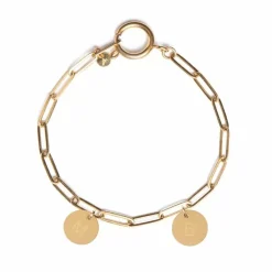 Gepersonaliseerde Armband 2 Letterbedels Madam The Label