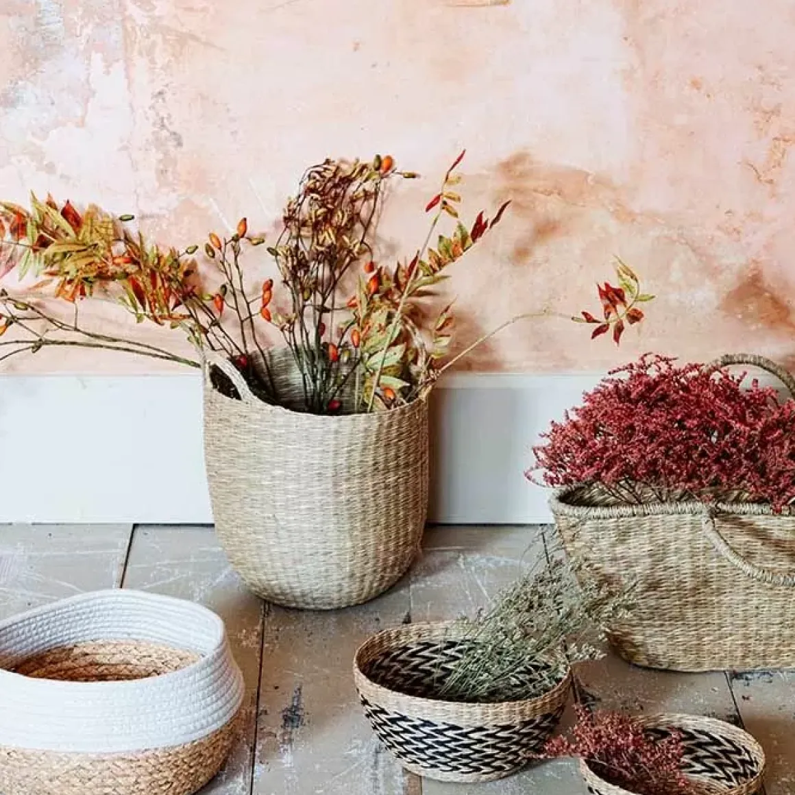 Gevlochten Opbergmand Zeegras Sass & Belle