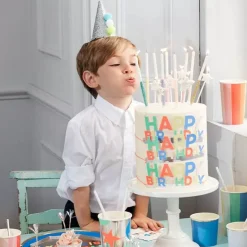 Glitter Kaarsen Dipped Goud (16St) Meri Meri