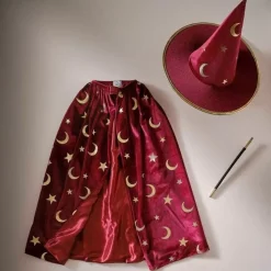 Goochelaarshoed Velvet Rood Ginger Ray