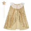 Gouden Cape En Toverstafje Pailletten Goud Meri Meri
