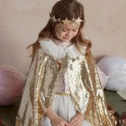 Gouden Cape En Toverstafje Pailletten Goud Meri Meri