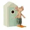 Grote Broer Muis Met Zwemkleding In Strandhuisje Maileg