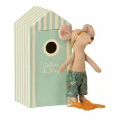 Grote Broer Muis Met Zwemkleding In Strandhuisje Maileg