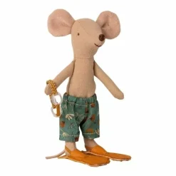 Grote Broer Muis Met Zwemkleding In Strandhuisje Maileg