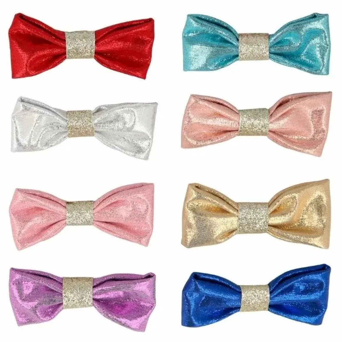 Haarstrikjes Glimmend (8St) Meri Meri