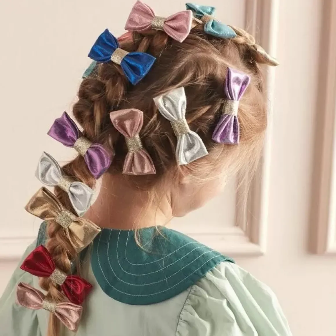 Haarstrikjes Glimmend (8St) Meri Meri