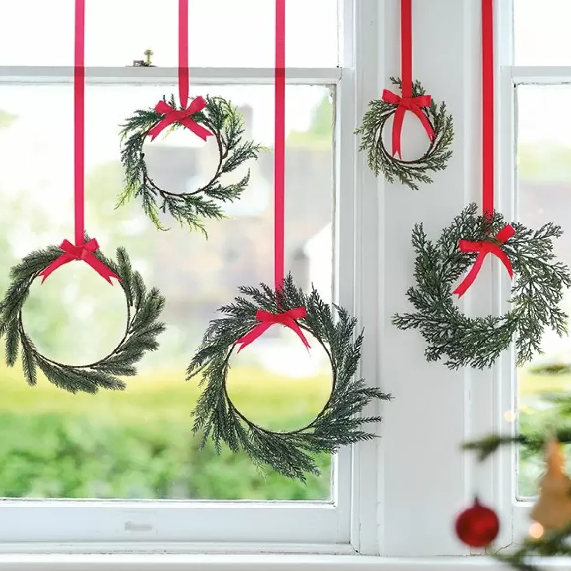 Hangdecoratie Kerstkransen Rustic Red Ginger Ray