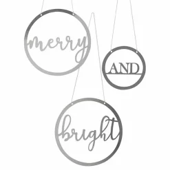 Hangdecoratie Merry And Bright Season For Silver Ginger Ray