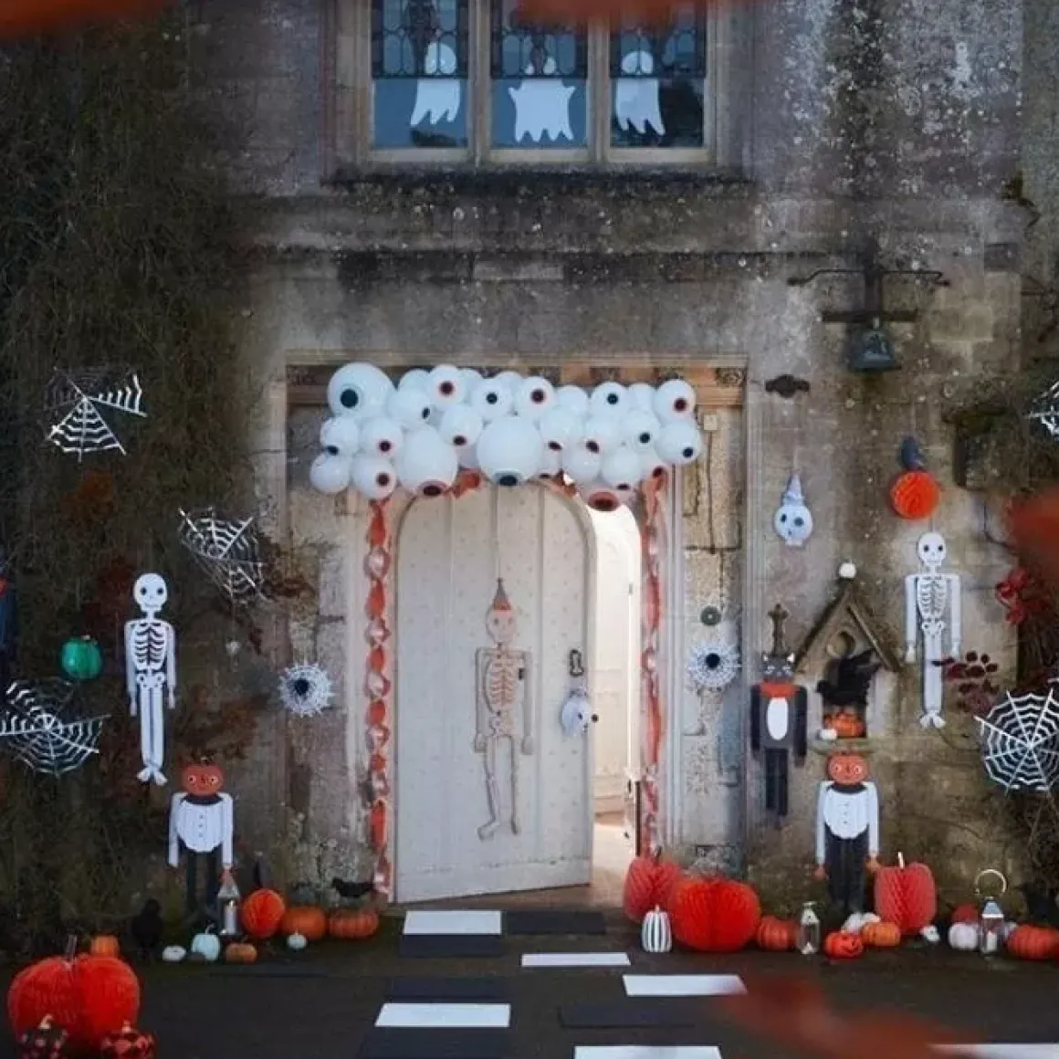 Hangdecoratie Spinnenwebben Pastel Halloween (4St) Meri Meri