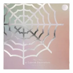 Hangdecoratie Spinnenwebben Pastel Halloween (4St) Meri Meri