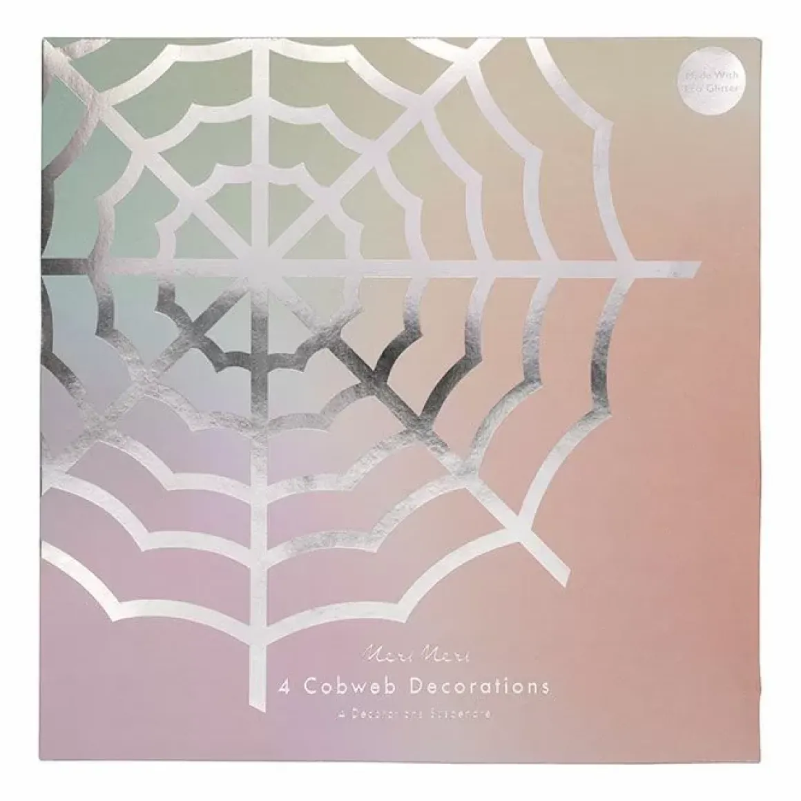 Hangdecoratie Spinnenwebben Pastel Halloween (4St) Meri Meri