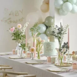 Hello Baby Servetten | Ginger Ray - Bloemrijk & Sfeervol