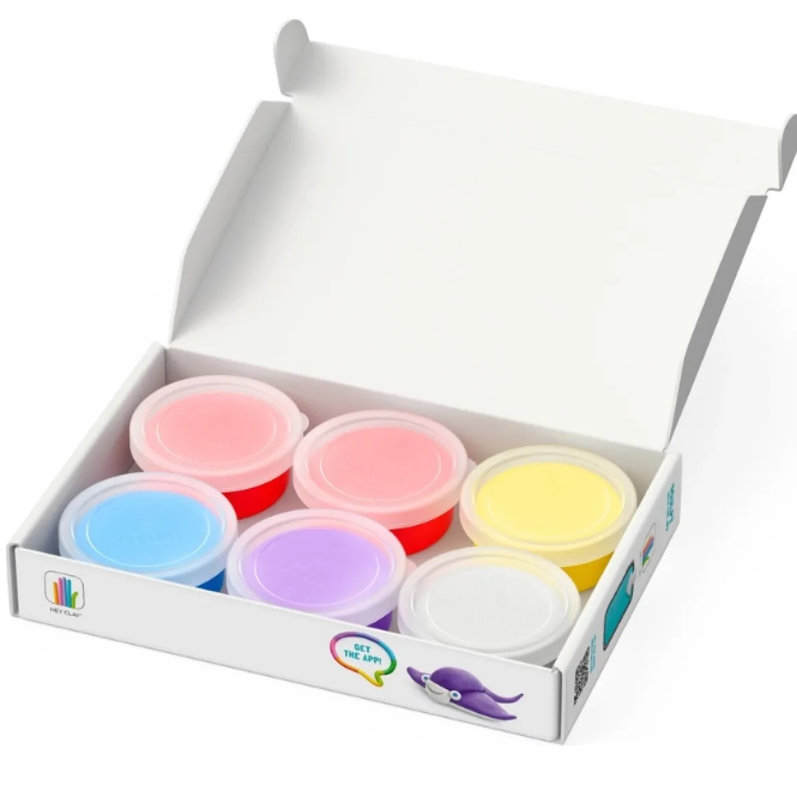 Hey Clay Boetseerklei Ocean Shark, Octopus, Stingray (6St)