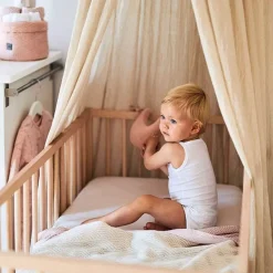 Hoeslaken Ledikant Jersey Pale Pink Jollein