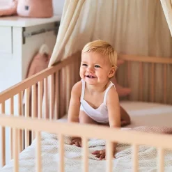 Hoeslaken Ledikant Jersey Pale Pink Jollein