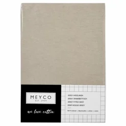 Hoeslaken Ledikant Jersey Zand (60X120Cm) Meyco