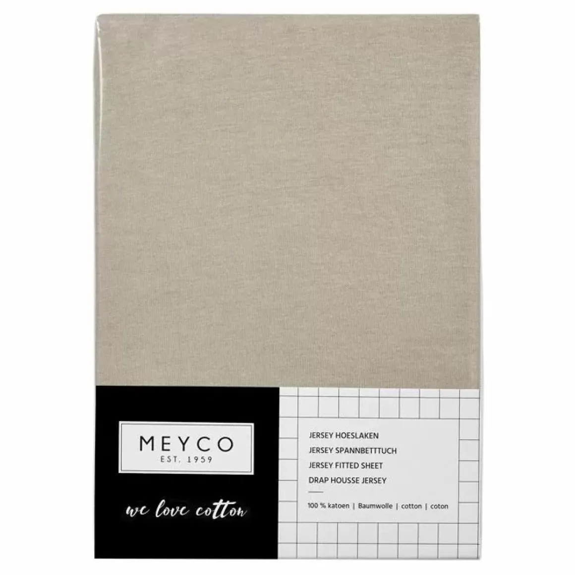 Hoeslaken Ledikant Jersey Zand (60X120Cm) Meyco