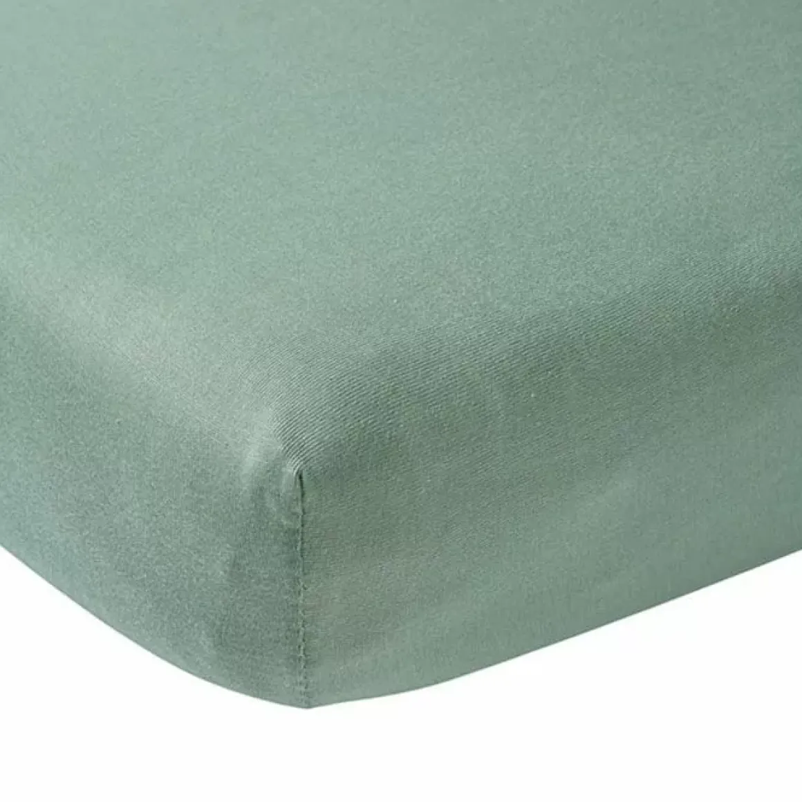 Hoeslaken Ledikant Jersey Stone Green (60X120Cm) Meyco