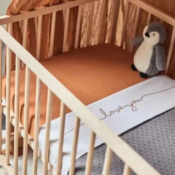 Hoeslaken Ledikant Jersey Caramel Jollein