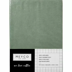 Hoeslaken Ledikant Jersey Forest Green (60X120Cm) Meyco