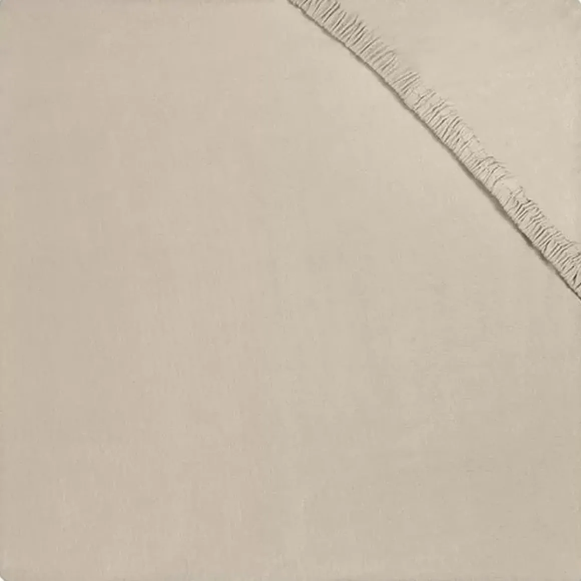 Hoeslaken Ledikant Jersey Nougat Jollein