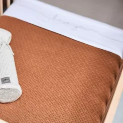 Hoeslaken Ledikant Jersey Nougat Jollein