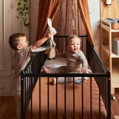 Hoeslaken Ledikant Jersey Nougat Jollein