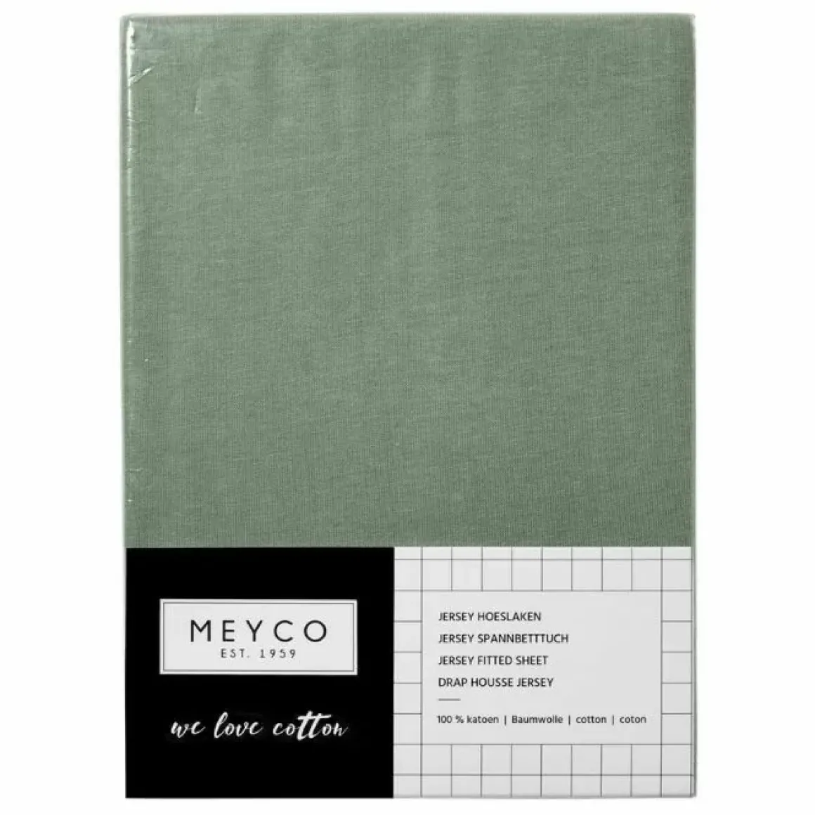 Hoeslaken Wieg Jersey Forest Green (40X80Cm) Meyco