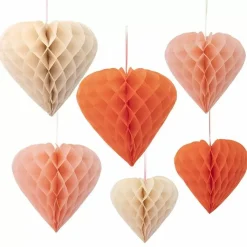 Honeycombs Valentine Heart (6St) Meri Meri