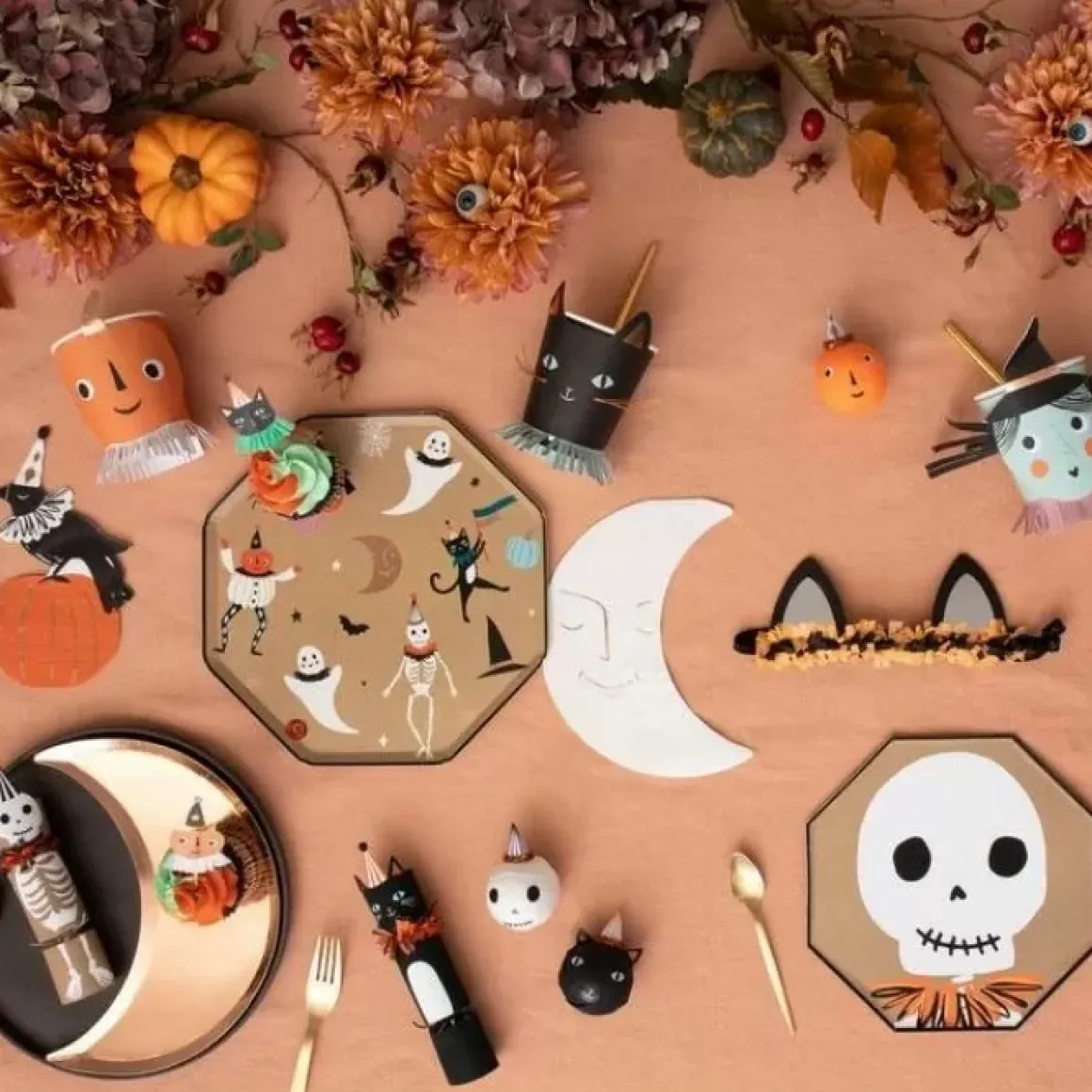 Hoofdbandjes Cat Halloween (8St) Meri Meri