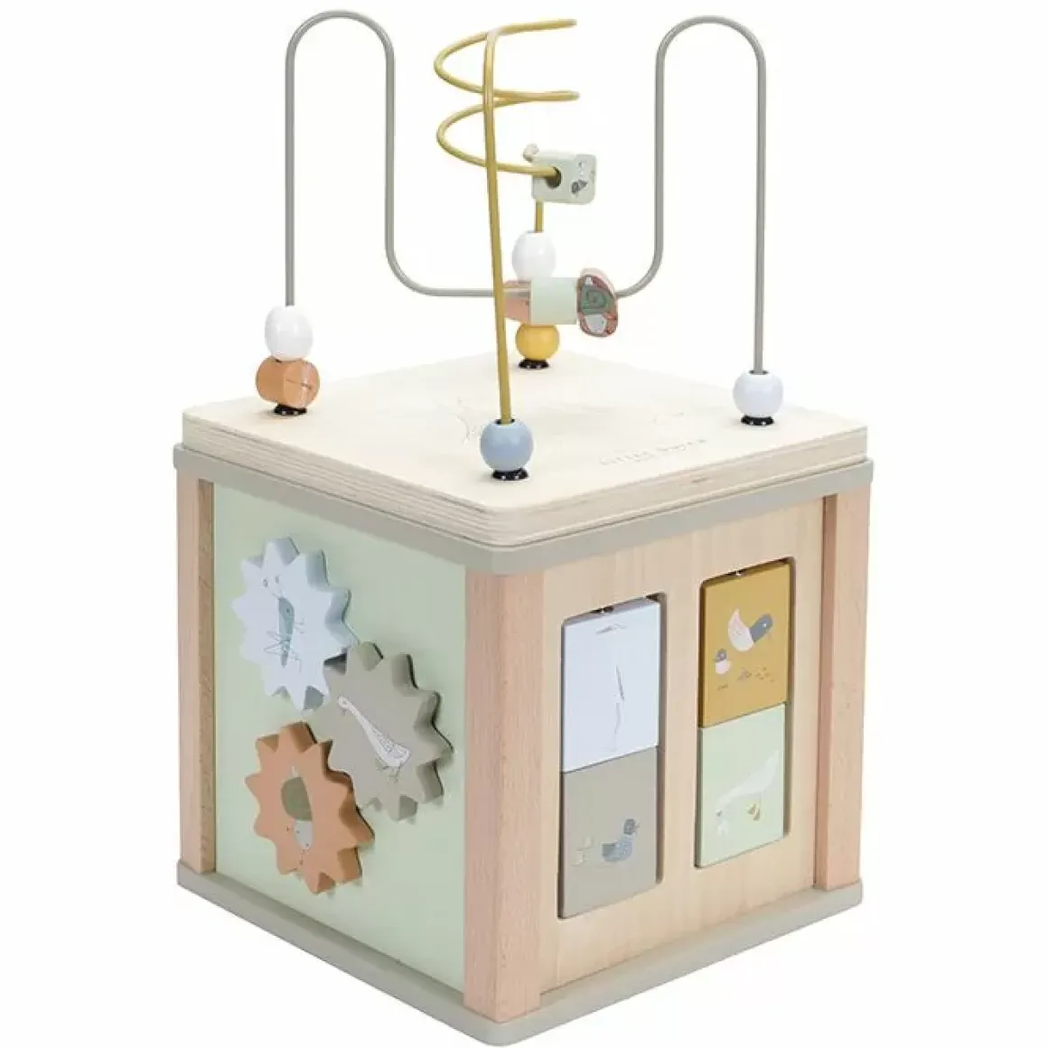 Houten Activiteitenkubus Goose Little Dutch