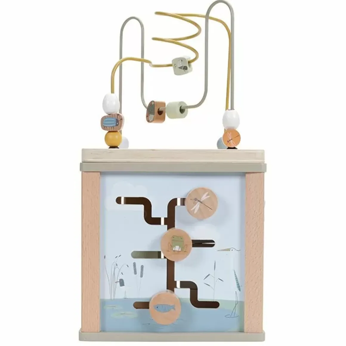 Houten Activiteitenkubus Goose Little Dutch